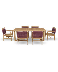 Astarte Teak ve Rattan Sandalye | Lüks ve Dayanıklı Tasarım | Luxarno